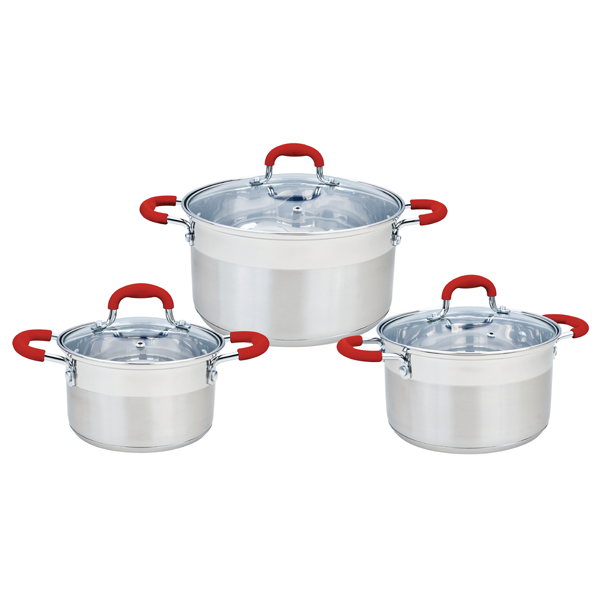Inox Smartcook 3 sets of pot size 16cm, 20cm, 24cm-SM3335