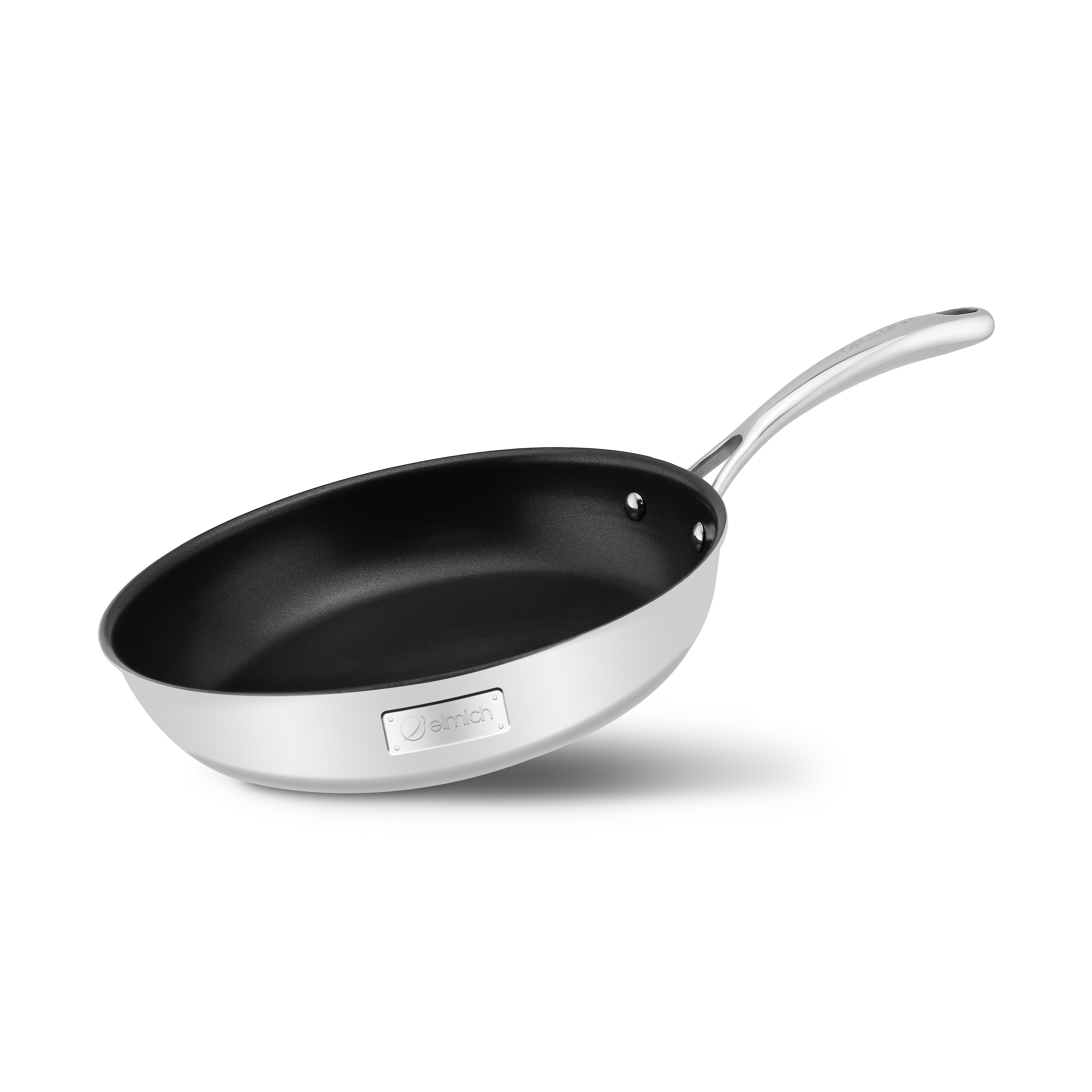 High-grade stainless steel pan with 2 layers of seamless bottom Tri-Max 28cm